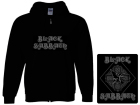 mikina s kapucí a zipem Black Sabbath - Logo