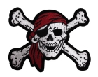 emblém, nášivka lebka s hnáty, pirát