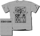 šedivé triko System Of A Down - Eagle Logo