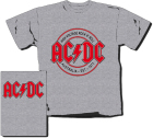 šedivé pánské triko AC/DC - High Voltage Rock And Roll