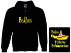 mikina s kapucí a zipem The Beatles Yellow Submarine