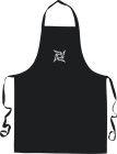 Laclová zástěra s výšivkou Metallica - logo