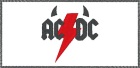 bílá nášivka AC/DC - devil