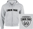 šedivá mikina s kapucí a zipem Linkin Park - Underground