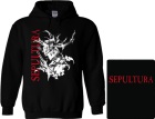 mikina s kapucí Sepultura - logo