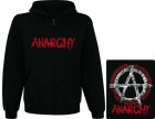 mikina s kapucí a zipem Anarchy