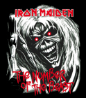 nášivka na záda, zádovka Iron Maiden - The Number Of The Beast