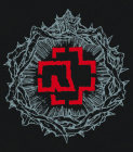 nášivka na záda, zádovka Rammstein - red logo II