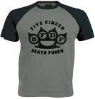 šedočerné triko Five Finger Death Punnch