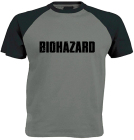 šedočerné triko Biohazard