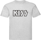 šedivé pánské triko Kiss