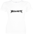 bílé dámské triko Megadeth