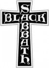 nášivka Black Sabbath Cross Logo Cut Out