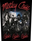 nášivka na záda Mötley Crüe - Girls Girls Girls