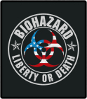 nášivka na záda, zádovka Biohazard - Liberty Or Death