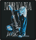 nášivka na záda, zádovka Nirvana - Kurt Cobain guitar