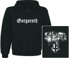 mikina s kapucí a zipem Gorgoroth - cross