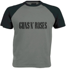 šedočerné triko Guns n Roses