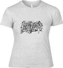 šedivé dámské triko Slayer