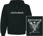 mikina s kapucí a zipem Crowbar - Symmetry In Black