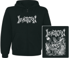 mikina s kapucí a zipem Incantation - Mortal Throne of Nazarene
