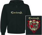 mikina s kapucí a zipem Enslaved - iconic logo