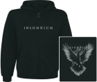 mikina s kapucí a zipem Insomnium - crow