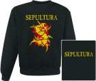 mikina bez kapuce Sepultura - yellow logo