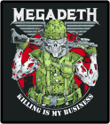 nášivka na záda, zádovka Megadeth - Killing Is My Business
