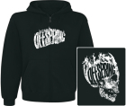 mikina s kapucí a zipem The Offspring - skull logo