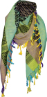 šátek palestina - arafat - různobarevný
