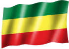 Etiopská vlajka / Rasta