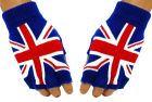 pletené rukavice bez prstů Velká Británie