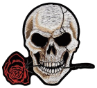 emblém, nášivka Lebka a růže