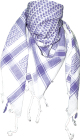 šátek palestina - arafat - bílý s fialovým vzorem