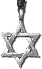 přívěsek na krk Židovská hvězda