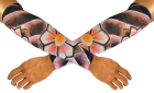 návleky na ruce - tetování Květy
