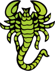 samolepka Škorpion
