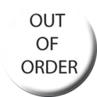 placka / button Out Of Order