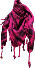 šátek palestina - arafat - tmavě růžový s černým vzorem