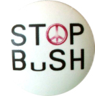 placka / button Stop Bush